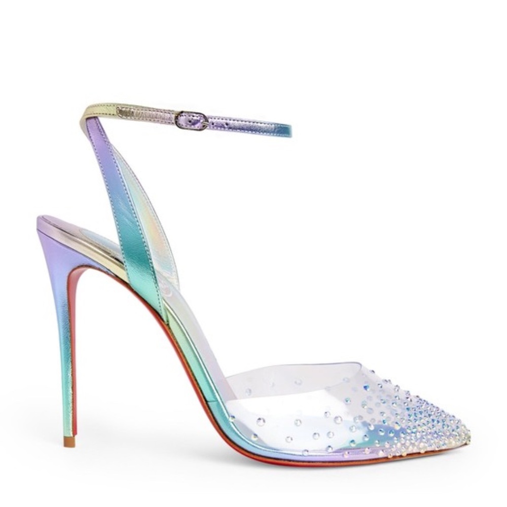 Christian Louboutin Spikaqueen Iridescent BNIB Size 11 - Picture 3 of 17